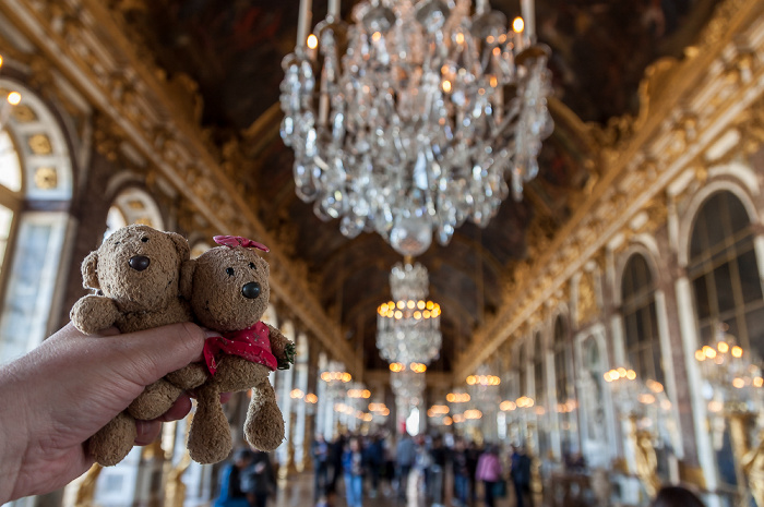 Schloss Versailles (Château de Versailles): Spiegelsaal - Teddy und Teddine