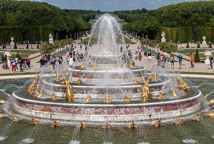 Parc de Versailles: Jardin de Versailles - Parterre de Latone mit dem Bassin de Latone Paris 2017