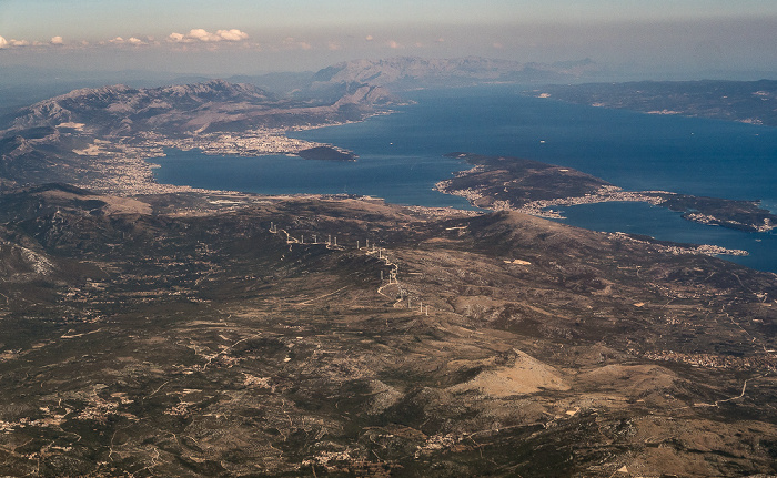 Gespanschaft Split-Dalmatien, Adriatisches Meer 2017-06-29 Flug DLH1716 München Franz Josef Strauß (MUC/EDDM) - Split (SPU/LDSP)