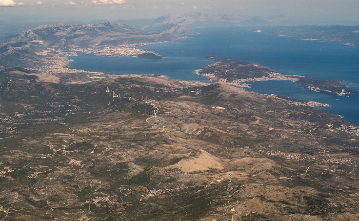 Gespanschaft Split-Dalmatien, Adriatisches Meer 2017-06-29 Flug DLH1716 München Franz Josef Strauß (MUC/EDDM) - Split (SPU/LDSP)