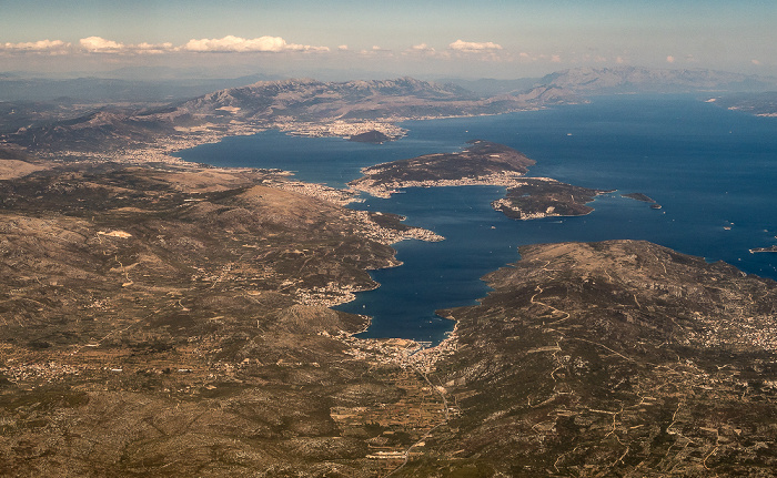 Gespanschaft Split-Dalmatien, Adriatisches Meer 2017-06-29 Flug DLH1716 München Franz Josef Strauß (MUC/EDDM) - Split (SPU/LDSP) Čiovo Marina Trogir