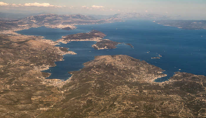 Gespanschaft Split-Dalmatien, Adriatisches Meer 2017-06-29 Flug DLH1716 München Franz Josef Strauß (MUC/EDDM) - Split (SPU/LDSP) Čiovo Marina Šolta Trogir Vinišće