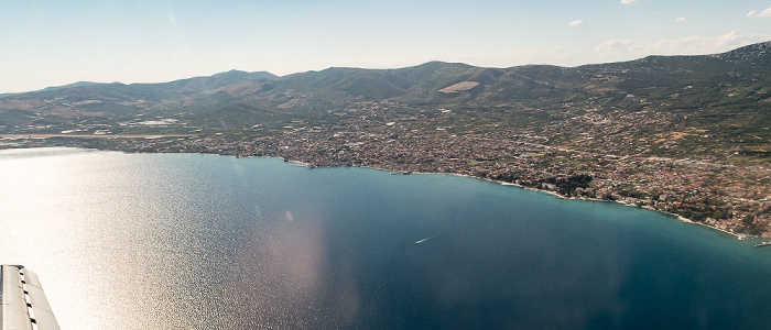 Gespanschaft Split-Dalmatien: Kaštela 2017-06-29 Flug DLH1716 München Franz Josef Strauß (MUC/EDDM) - Split (SPU/LDSP) Flughafen Split-Kaštela