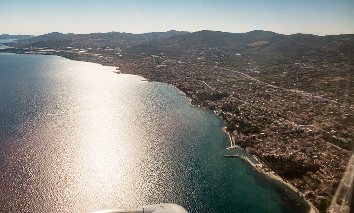 Gespanschaft Split-Dalmatien: Kaštela 2017-06-29 Flug DLH1716 München Franz Josef Strauß (MUC/EDDM) - Split (SPU/LDSP) Flughafen Split-Kaštela