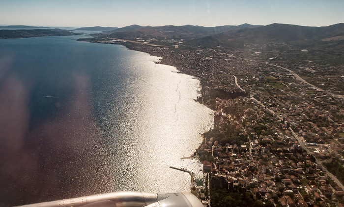 Gespanschaft Split-Dalmatien: Kaštela 2017-06-29 Flug DLH1716 München Franz Josef Strauß (MUC/EDDM) - Split (SPU/LDSP) Flughafen Split-Kaštela