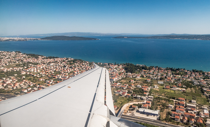 Gespanschaft Split-Dalmatien: Kaštela 2017-06-29 Flug DLH1716 München Franz Josef Strauß (MUC/EDDM) - Split (SPU/LDSP) Čiovo