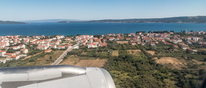 Gespanschaft Split-Dalmatien: Kaštela 2017-06-29 Flug DLH1716 München Franz Josef Strauß (MUC/EDDM) - Split (SPU/LDSP) Čiovo