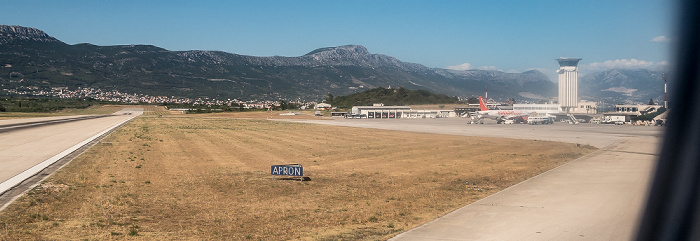 Gespanschaft Split-Dalmatien Flughafen Split-Kaštela 2017-06-29 Flug DLH1716 München Franz Josef Strauß (MUC/EDDM) - Split (SPU/LDSP)