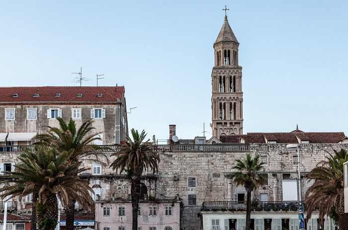 Split Altstadt (Grad): Obala Hrvatskog narodnog preporoda (Riva) Kathedrale des Heiligen Domnius