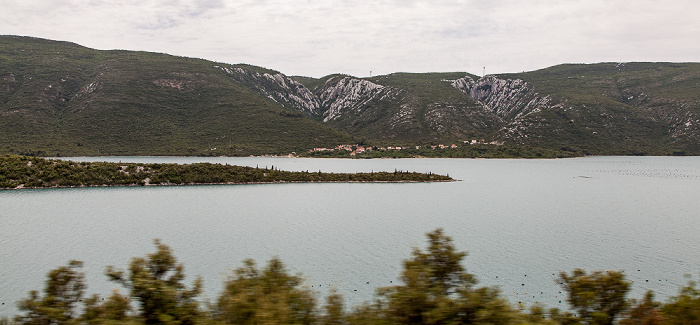 Dubrovacko primorje Adriatisches Meer (Mittelmeer): Bucht von Mali Ston (Malostonski zaljev, Kanal Malog Stona)