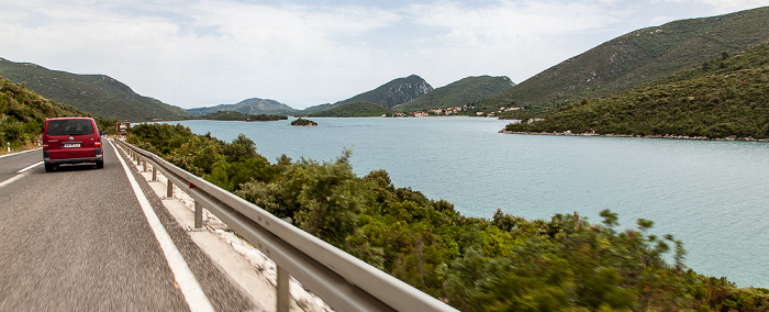 Dubrovacko primorje Adriatisches Meer (Mittelmeer): Bucht von Mali Ston (Malostonski zaljev, Kanal Malog Stona)