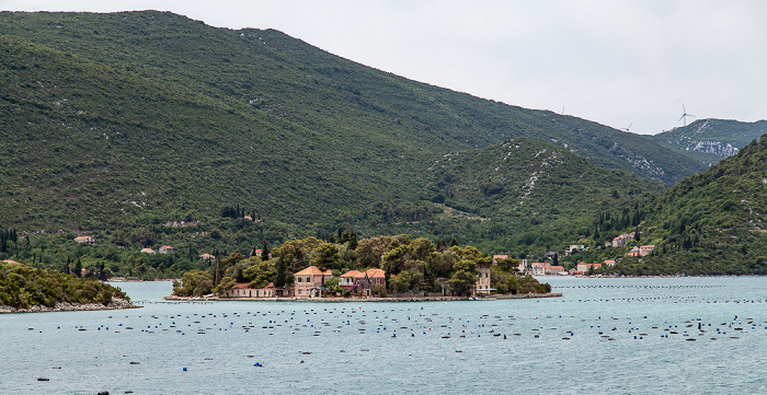 Dubrovacko primorje Adriatisches Meer (Mittelmeer): Bucht von Mali Ston (Malostonski zaljev, Kanal Malog Stona)