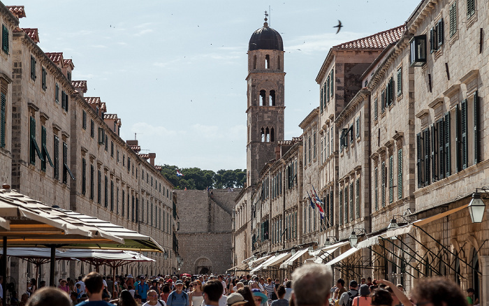 Dubrovnik Altstadt (Grad): Placa (Stradun) Franziskanerkloster Pile-Tor