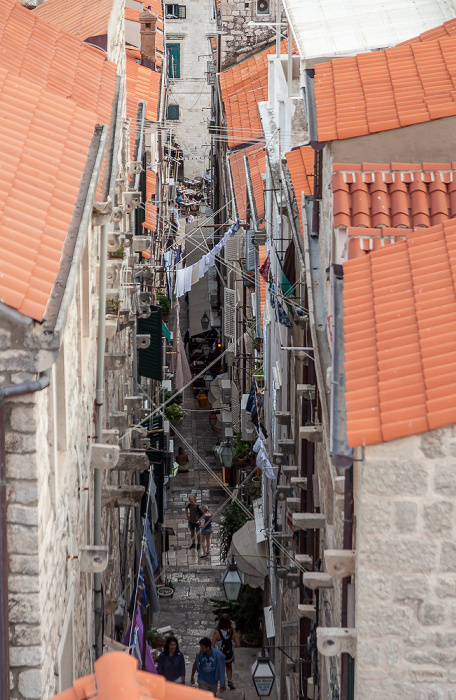 Dubrovnik Blick von der Stadtmauer: Altstadt (Grad)