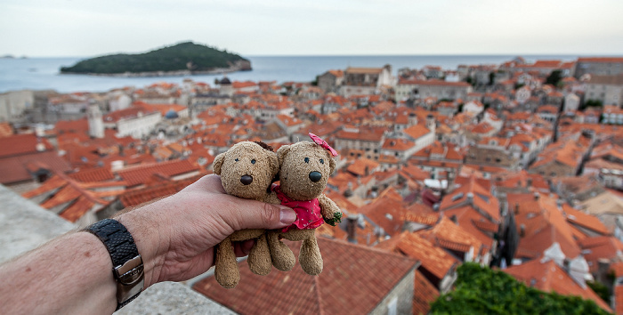 Dubrovnik Altstadt (Grad): Stadtmauer - Teddy und Teddine