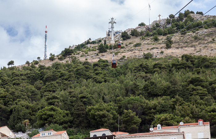 Brdo Srđ mit Seilbahn Dubrovnik Dubrovnik