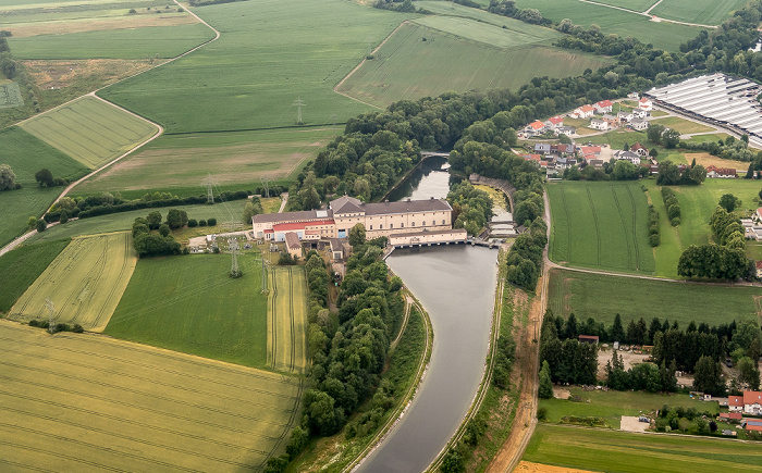Bayern - Landkreis Erding: Mittlere-Isar-Kanal mit dem Kraftwerk Eitting Landkreis Erding