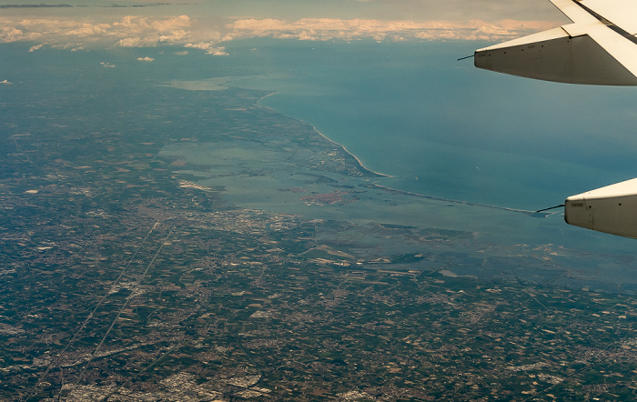 Mestre, Lagune von Venedig, Venedig, Lido di Venezia, Adriatisches Meer Venetien