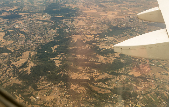 Latium Formello 2017-07-15 Flug AZA437 München Franz Josef Strauß (MUC/EDDM) - Rom-Fiumicino (FCO/LIRF) Luftbild aerial photo