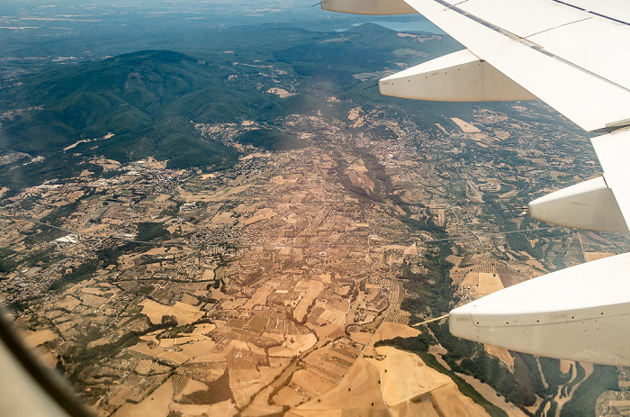 Latium Viterbo 2017-07-15 Flug AZA437 München Franz Josef Strauß (MUC/EDDM) - Rom-Fiumicino (FCO/LIRF) Luftbild aerial photo