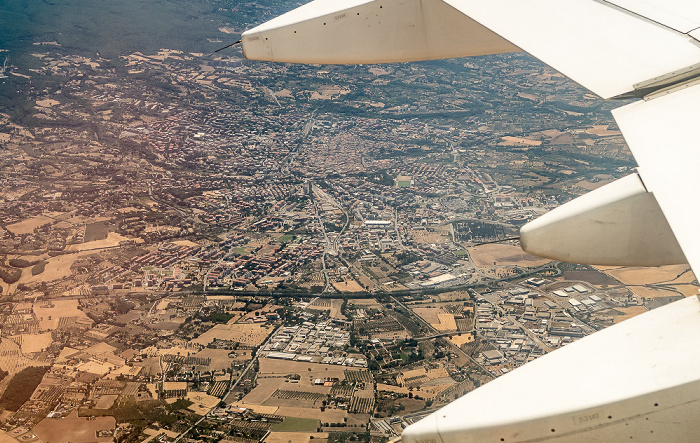 Latium Viterbo 2017-07-15 Flug AZA437 München Franz Josef Strauß (MUC/EDDM) - Rom-Fiumicino (FCO/LIRF) Luftbild aerial photo