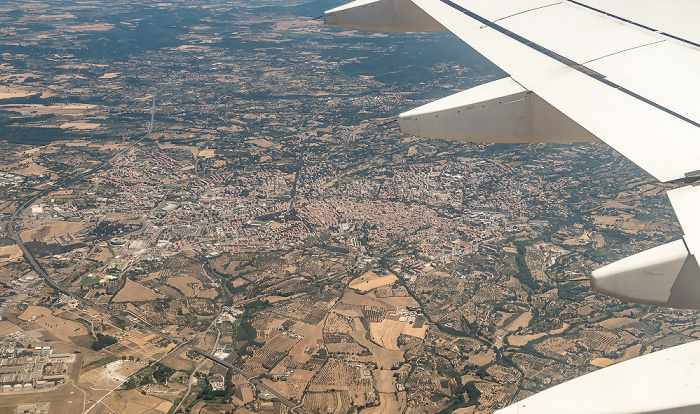 Latium Viterbo 2017-07-15 Flug AZA437 München Franz Josef Strauß (MUC/EDDM) - Rom-Fiumicino (FCO/LIRF) Strada statale 675 Umbro-Laziale Luftbild aerial photo