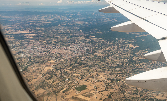 Latium Viterbo 2017-07-15 Flug AZA437 München Franz Josef Strauß (MUC/EDDM) - Rom-Fiumicino (FCO/LIRF) Luftbild aerial photo