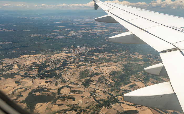 Latium Bassano Romano (oben) 2017-07-15 Flug AZA437 München Franz Josef Strauß (MUC/EDDM) - Rom-Fiumicino (FCO/LIRF) Luftbild aerial photo