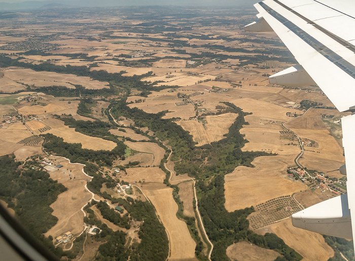 Latium 2017-07-15 Flug AZA437 München Franz Josef Strauß (MUC/EDDM) - Rom-Fiumicino (FCO/LIRF) Luftbild aerial photo