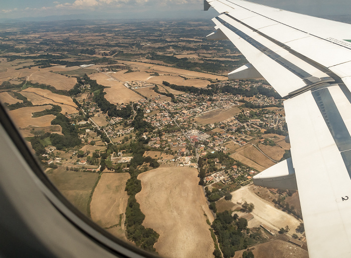 Latium Ara Nova 2017-07-15 Flug AZA437 München Franz Josef Strauß (MUC/EDDM) - Rom-Fiumicino (FCO/LIRF) Luftbild aerial photo