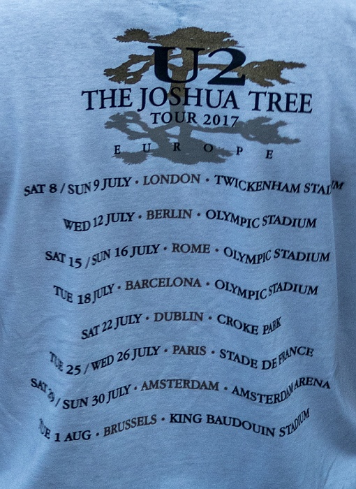 Stadio Olimpico (Olympiastadion): U2 (+ Noel Gallagher’s High Flying Birds) Rom U2: The Joshua Tree Tour 2017 Europe