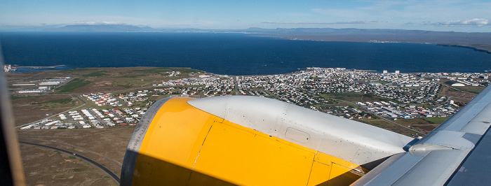 Reykjanesskagi Keflavik, Atlantik 2017-08-17 Flug ICE671 Keflavík (KEF/BIKF) - Denver (KDEN) Luftbild aerial photo