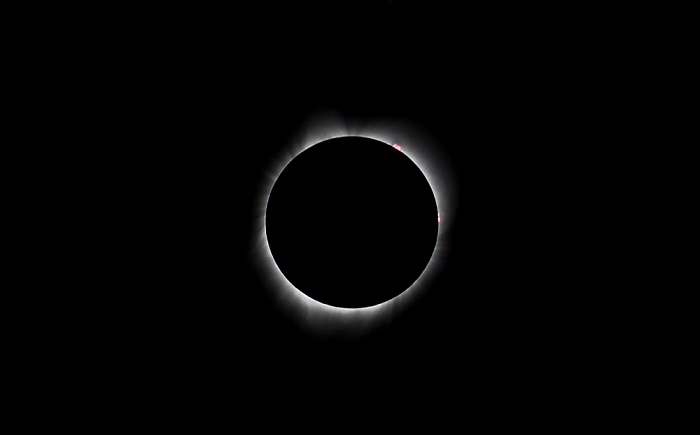 Glendo Thomas Memorial Airport: Totale Sonnenfinsternis