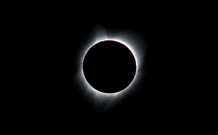 Glendo Thomas Memorial Airport: Totale Sonnenfinsternis