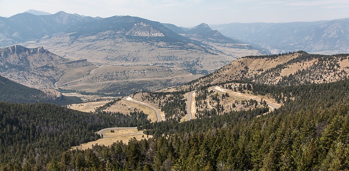Wyoming Blick vom Dead Indian Pass: Shoshone National Forest Wyoming Highway 296