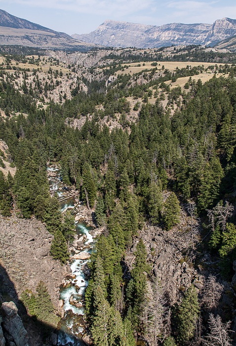 Blick von der Sunlight Bridge (Wyoming Highway 296): Sunlight Creek (Shoshone National Forest)
