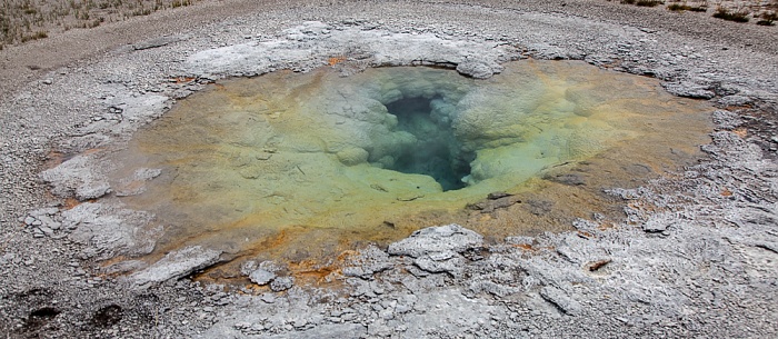 Upper Geyser Basin: Sawmill Group - Oval Spring Yellowstone National Park
