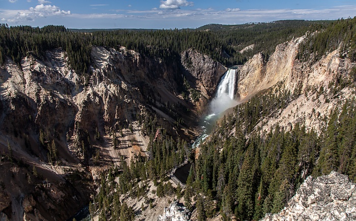 Yellowstone National Park Grand Canyon of the Yellowstone: Yellowstone River, Lower Yellowstone Falls