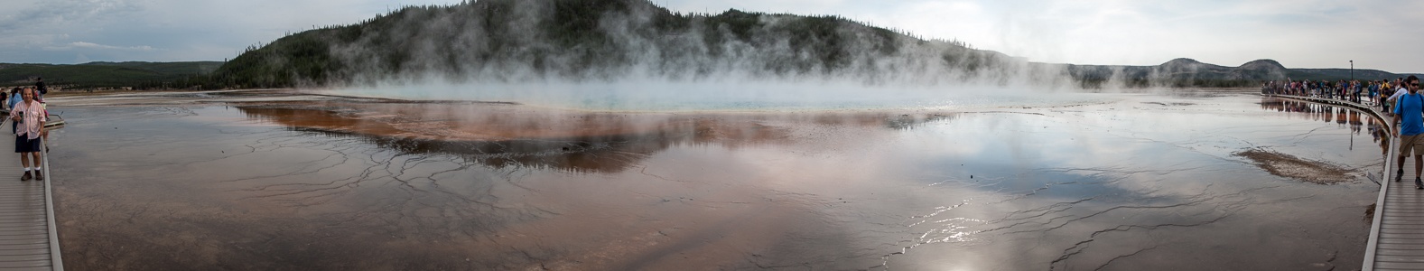 Midway Geyser Basin: Grand Prismatic Spring Yellowstone National Park