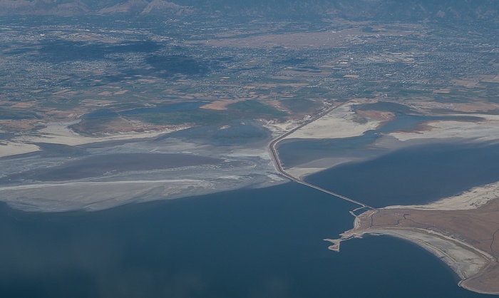 Davis County: Great Salt Lake, Antelope Island mit der Bridger Bay, Farmington Bay Utah