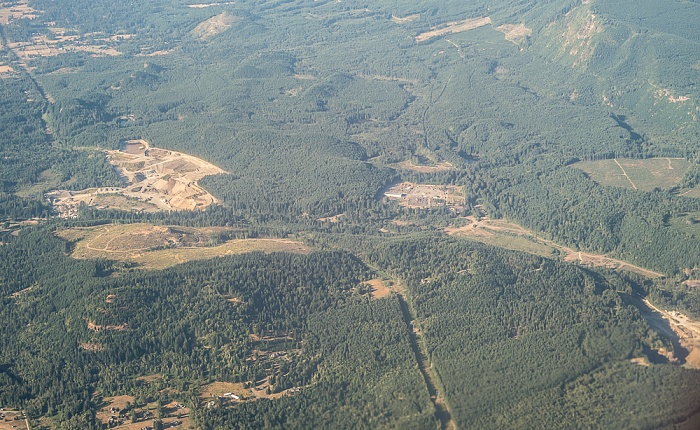 Washington King County: Cascade Range (Kaskadenkette) 2017-08-25 Flug DAL1873 Salt Lake City (KSLC) - Seattle/Tacoma (KSEA) Corliss Resources Luftbild aerial photo