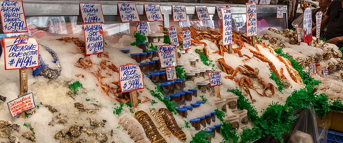 Seattle Pike Place Market: Fischverkaufsstände