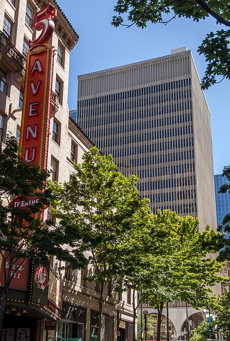Downtown Seattle: 5th Avenue - 5th Avenue Theatre IBM Building