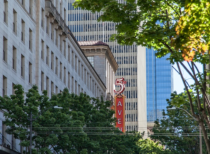 Downtown Seattle: 5th Avenue - 5th Avenue Theatre IBM Building