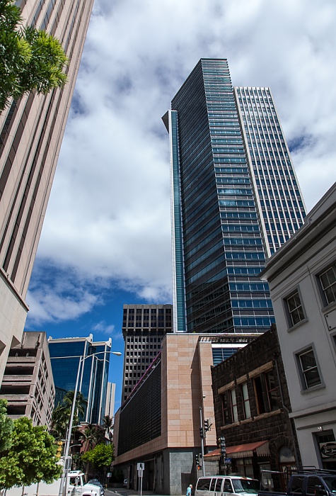 Downtown Honolulu: Merchant Street City Financial Tower First Hawaiian Center