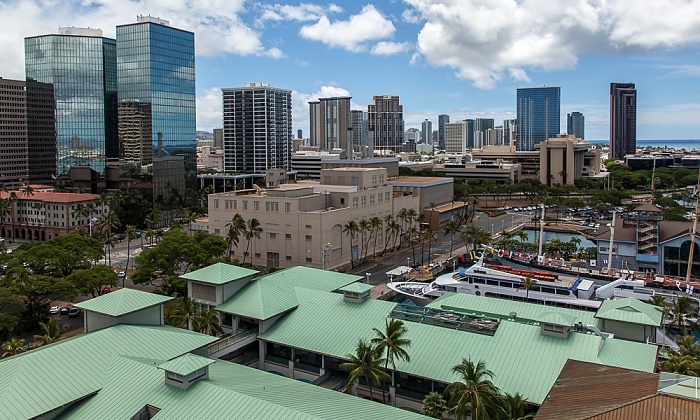 Blick vom Aloha Tower: Downtown Honolulu Honolulu