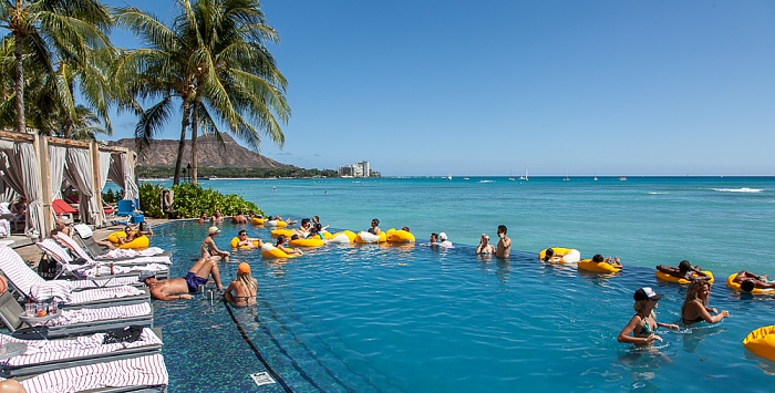 Honolulu Waikiki: Infinity-Pool des Sheraton Waikiki, Pazifik Diamond Head