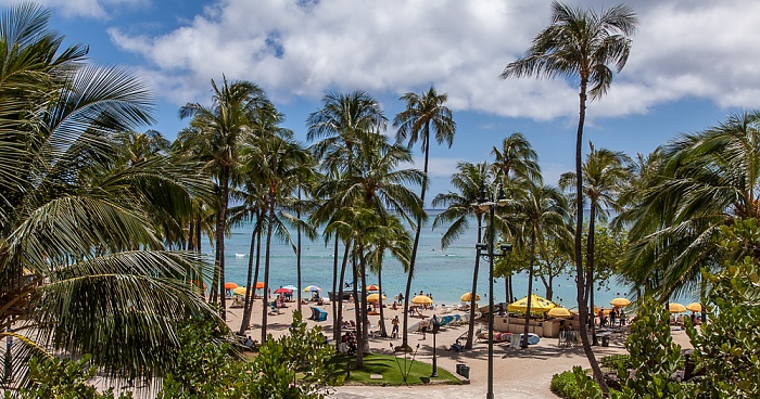 Honolulu Blick aus dem Hyatt Regency Waikiki Beach Resort and Spa: Waikiki Beach, Pazifik