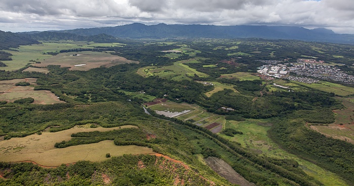Kauai Blick aus dem Hubschrauber Puhi Luftbild aerial photo