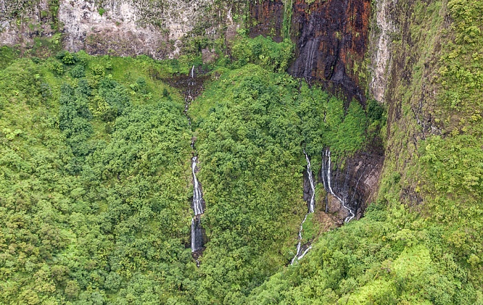 Kauai Blick aus dem Hubschrauber: Hanalei Valley Luftbild aerial photo